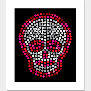 Skull big Sequins Posters and Art